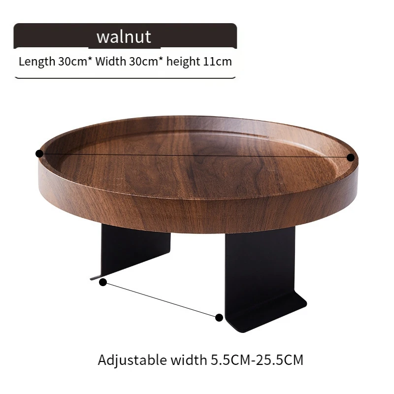 1 Piece Sofa Table Mini Side Table Waterproof Stain Resistant Corner Sofa Armrest Tray Installation-Free Adjustable