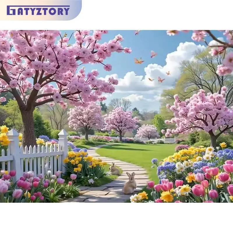 Kit Pittura con Numeri 40x50cm: Crea un Quadro Paesaggistico per Principianti - Arte Classica Fai da Te