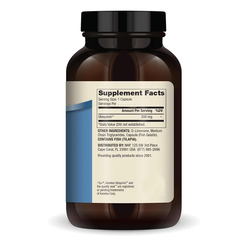 Ubiquinol Dietary Supplement For Energy Support 60 Capsules_voghion.com