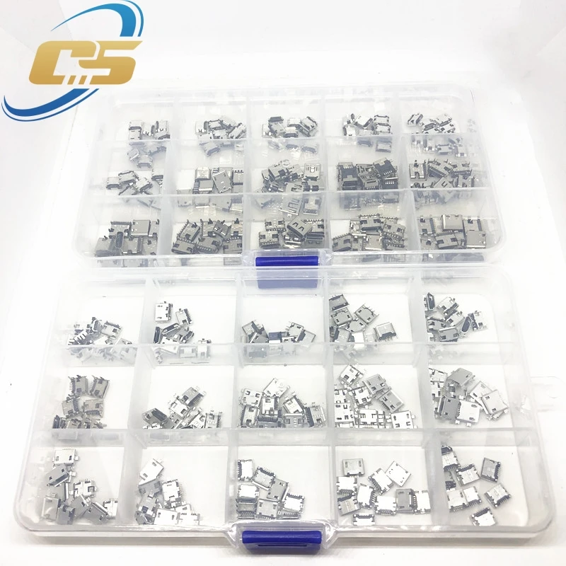 300 개/상자 30 모델 USB 키트 마이크로 USB 커넥터 소켓 충전 포트 커넥터 MP3/4/5 용 잭