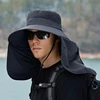 Sun Protection Bucket Hat Summer Outdoor Hunting Cycling Hiking Hats Camping Visor Caps Removable Fisherman Cap for Men Women 6