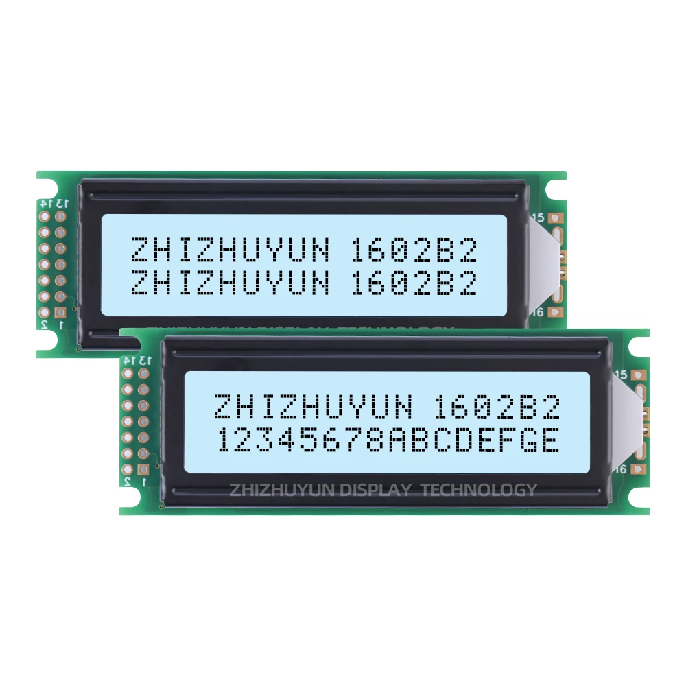 Source Factory 1602 Black Film LCD Display Screen Controller SPLC780-01 LCD Screen 16PIN