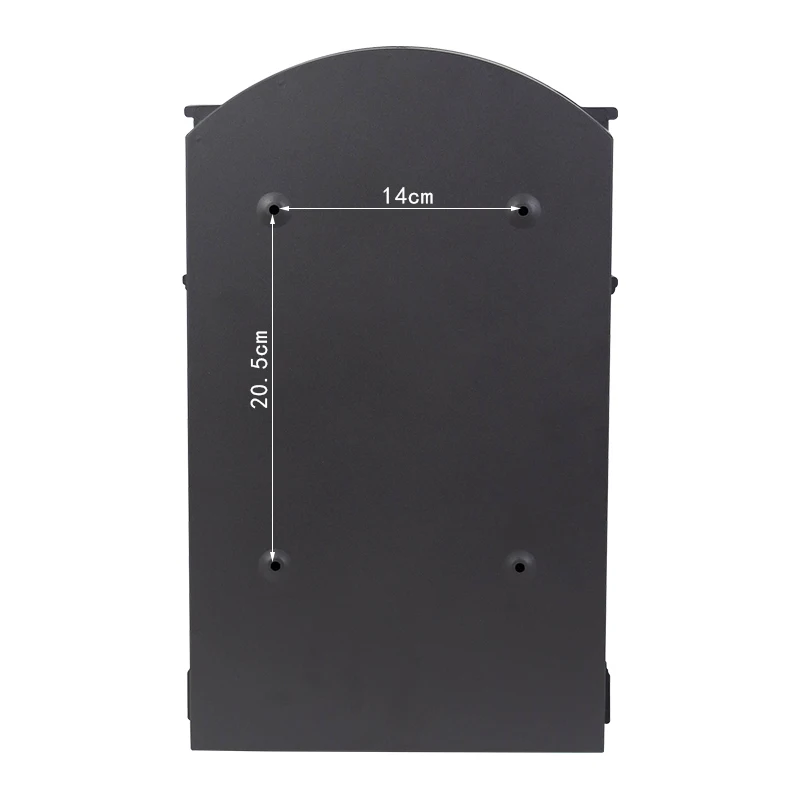 Wall Mounted Mailbox Large Capacity Lockable Vintage Metal For Home Decor