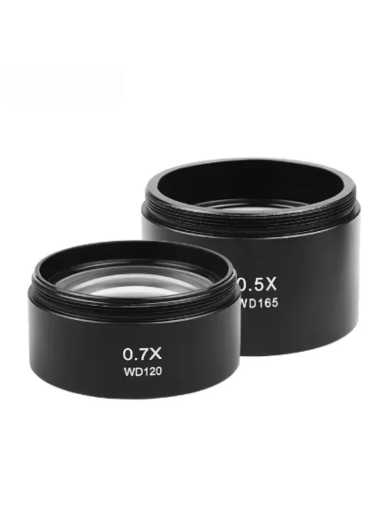 0,5X 0,7X Trinokular Mikroskop Barlow Objektiv Zoom Stereo Microscopio Kamera Hilfs Objektiv – Detail 3