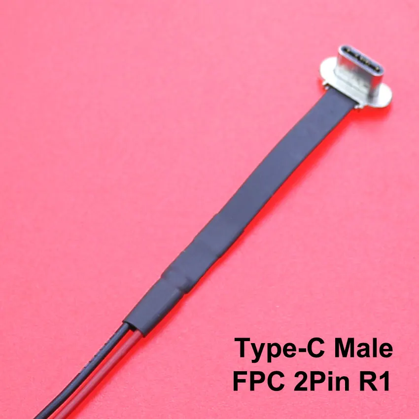 Micro-USB-Typ-C-Stecker fpc 2-polig 3-polig mit Widerstand r1 weiches Flach kabel Stecker Ladekabel Schnell ladekabel Verlängerung für Telefon – Detail 16