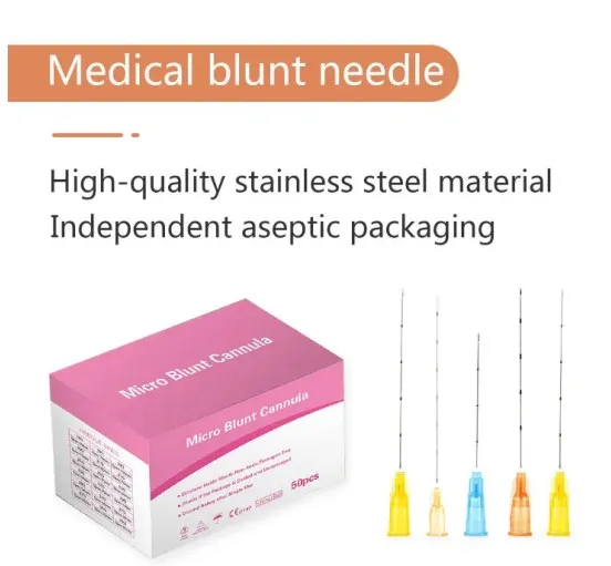 Perfect Packaged 21G 22G 25G 27G 30G 25mm 38mm 50mm 70mm High Toughness Blunt-tip Cannula Needle
