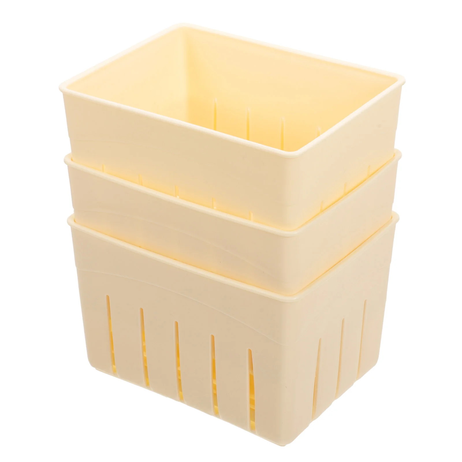 3 Sets Homemade Cheese Pressing Plate Tofu Film Making Mold Squeezer Household Supplies Plastic Practical cheese maker set,tofu stamper mold