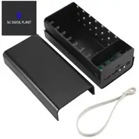 24-Hour Delivery 21X18650 Battery Case Welding Free Power Bank Case With Light 18650 Battery Charge Box Detachable Portable DIYC 1