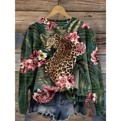 Autumn Fun Panther Leopard Sweatshirts Cheetah Tiger Zebra 3D Print Hoodies Women Streetwear Pullovers Y2k Hoodie Woman Clothing
