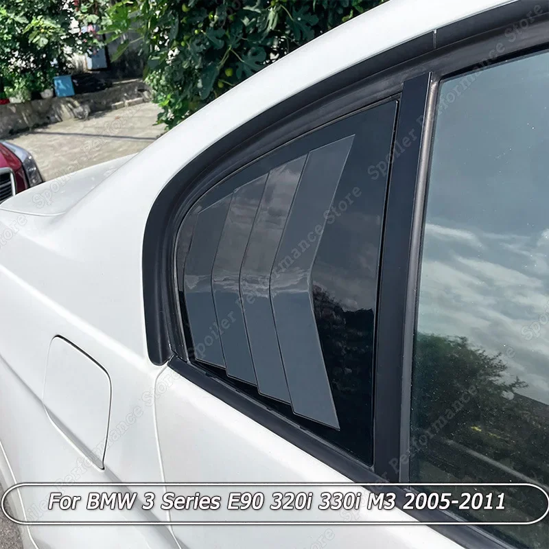

New Rear Side Window Louver Shutter Triangle Decoration Modified Accessories For BMW 3 Series E90 320i 330i M3 2005-2011 ABS