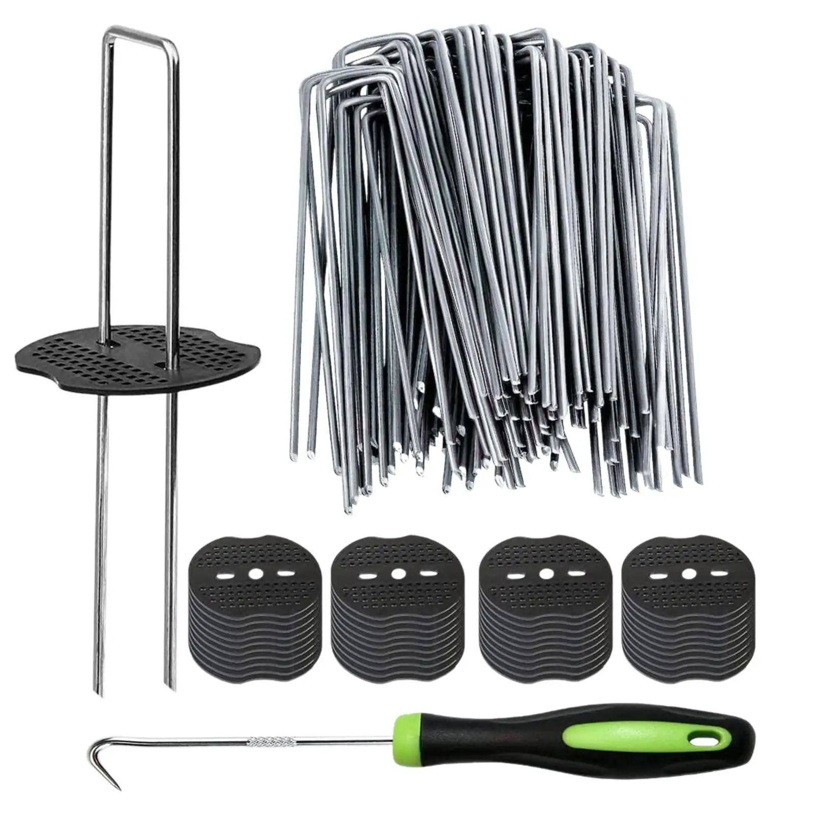 50 Pieces Ground Stakes Tent Nails for Farming Securing Weeds Fabric Barrier