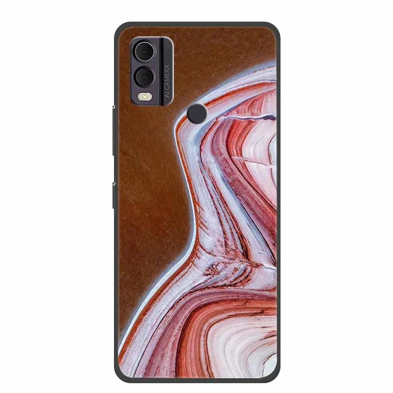 Stylish Marble Silicone Phone Case - Soft TPU Cover with Cool Design