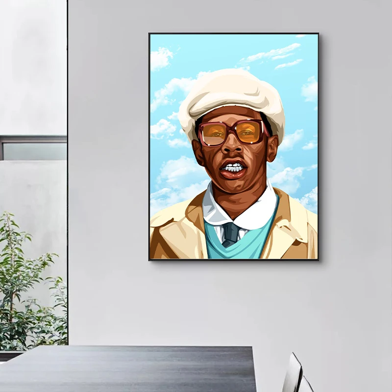 Rapper Star Tyler The Creator Flower Boy Music Poster Canvas Painting  Aesthetic Wall Art For Bar Cafe Room Home Decoration - Painting &  Calligraphy - AliExpress