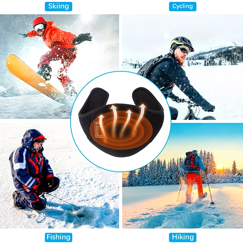 Electric Heating USB Neck Protector Heat-generating Belt Home Portable Warm Neck Massager Scarf