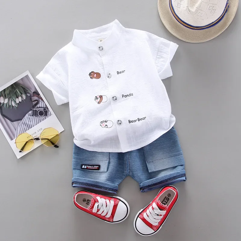 Boys Clothing Set Summer Kids Clothes Suit 2Pcs/Set Children Boys Fashion Shirt Shorts Toddler Casual Clothing Infant Kids Tracksuits Suit Sets