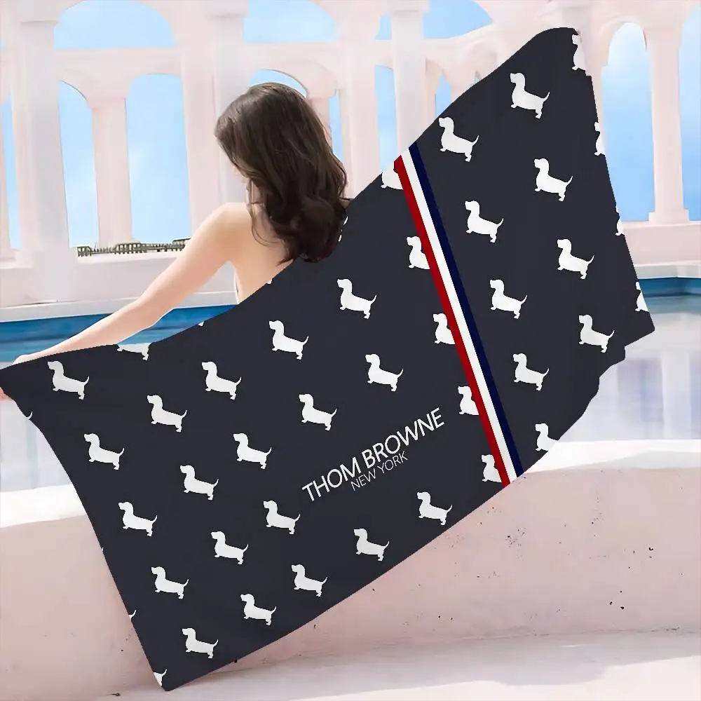 Fashion Brand T-Thom B-Brown Microfiber Beach Towel Absorbent Quick Dry Soft Yoga Swimming Resort Mountain Climbing Towel