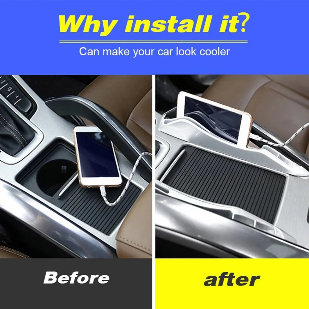 Geely Atlas Emgrand NL-3 Proton X70 자동차 센터 콘솔 팔걸이 보관함 전화 컨테이너 주최자 스트립