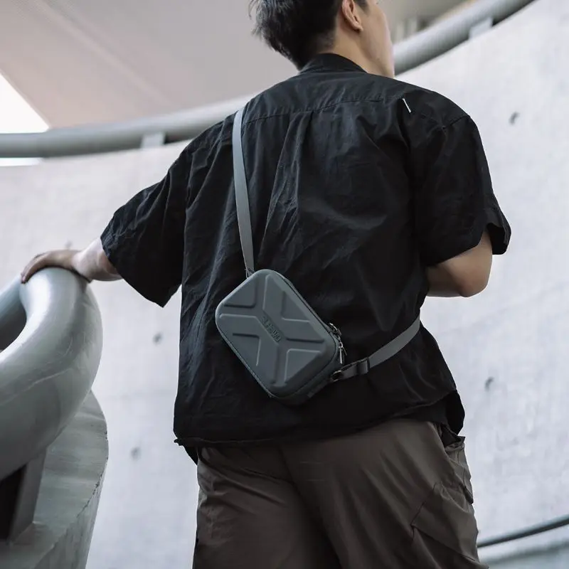 DJI Pocket 3 휴대용 충격 방지 보관 케이스, SD 카드, 마이크 및 카메라 액세서리용 메쉬 포켓이 있는 하드 쉘 여행 가방
