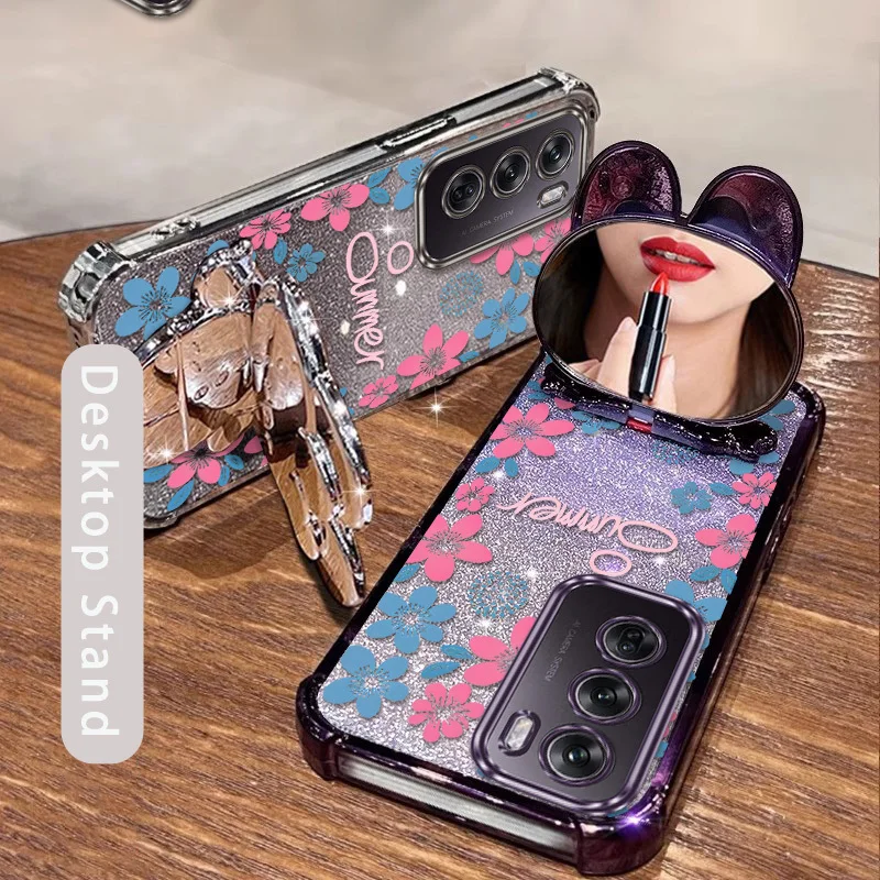 Floral Elegance Phone Case Set with Lanyard and Stand (3-Piece)