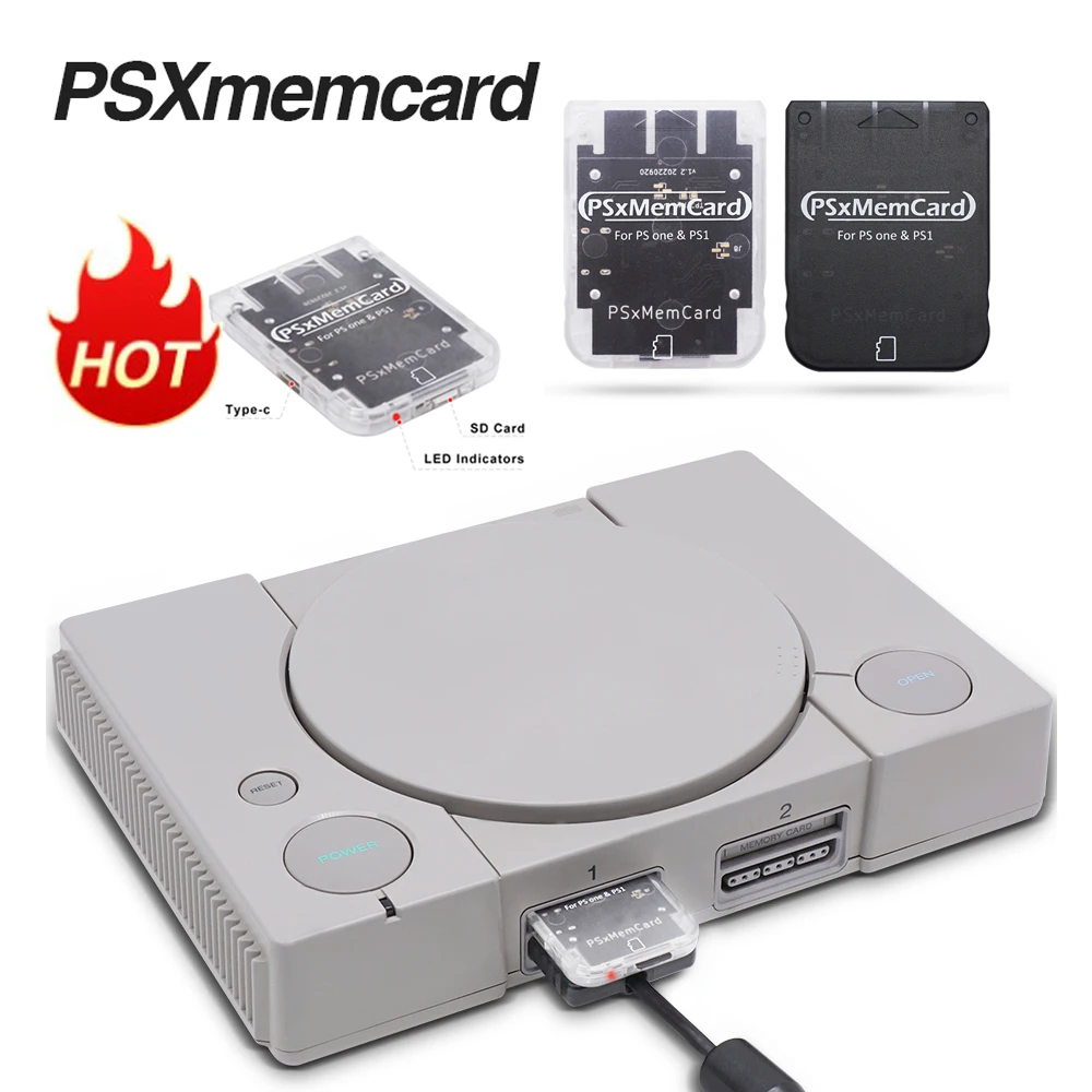 PSX Memory Card Save Data Game Card for PS1 PS One Game Console with