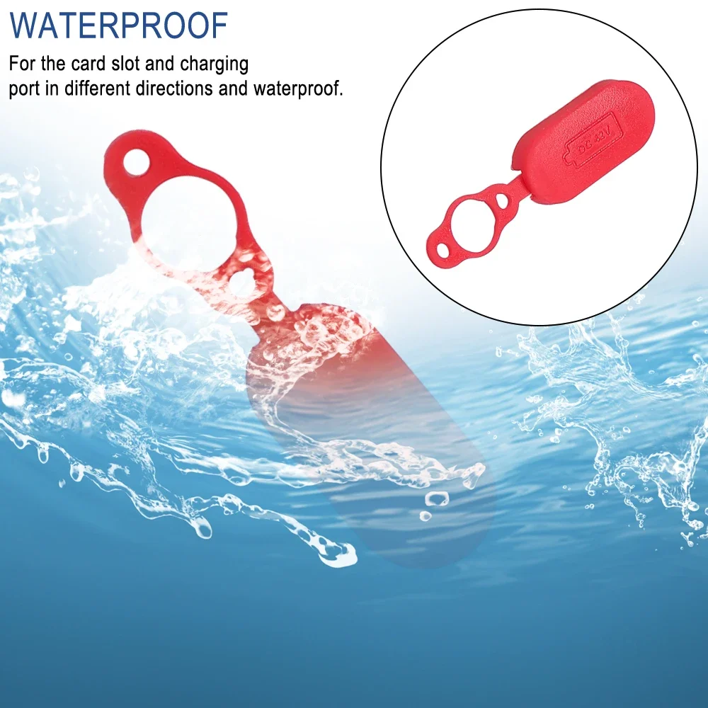 Universal Staub Stecker Fall Lade Port Für Xiaomi M365 Kickscooter Pro 1S Pro 2 Elektrische Roller Wasserdichte Gummi Abdeckung teile – Detail 3