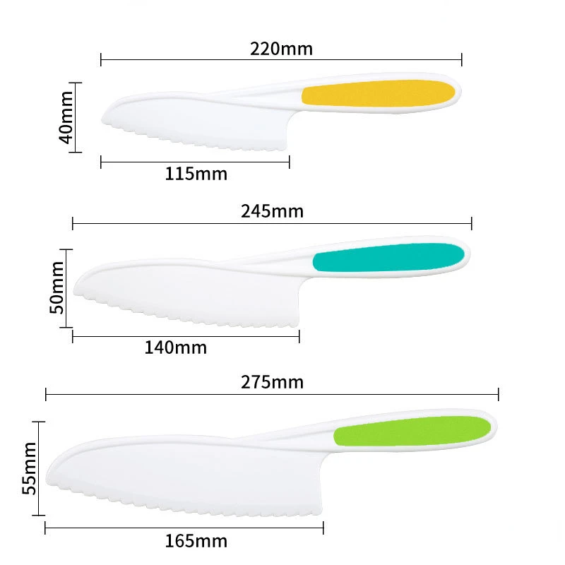 Kitchen Knife Set Kids Cooking Cutter Set Toddler Wooden Cutter Plastic Fruit Knives Children DIY Peeler Tools Kitchen Accessories