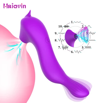 2 in1 Sucking Vibrators Female Masturbator clitoris stimulator Clit sucker Vibrator for Women Sex Toys for Adults 18 Products 6