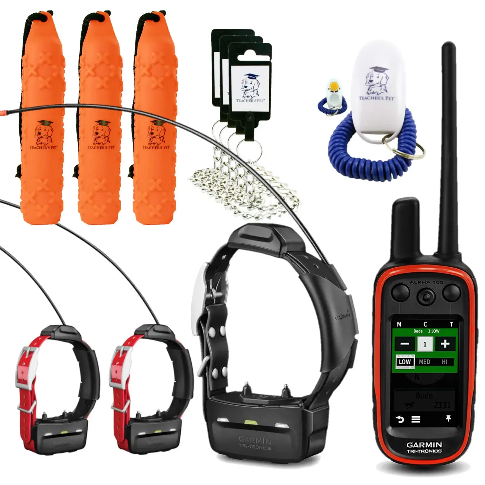 

HOT SALES FOR BUY 20 GET 10 FREE Garmin Alpha 100 Tracking and Training TT 15X Collar System with Teacher Pet Kit