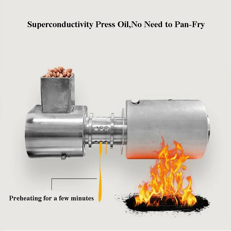 Household Small Oil Presser Stainless Steel Intelligent Oil Squeezed Automatic Pressing Machine Peanut Press