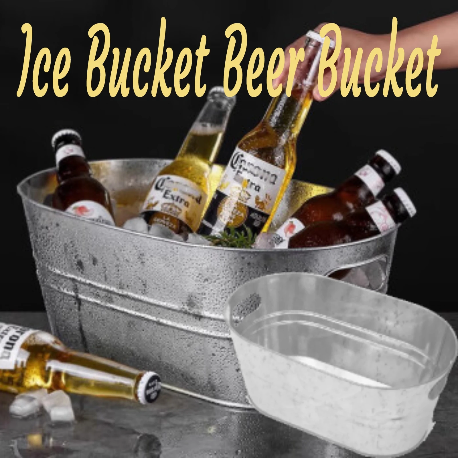 アイスバケツ ステンレススチール製アイスバケツ トング付き 飲料用