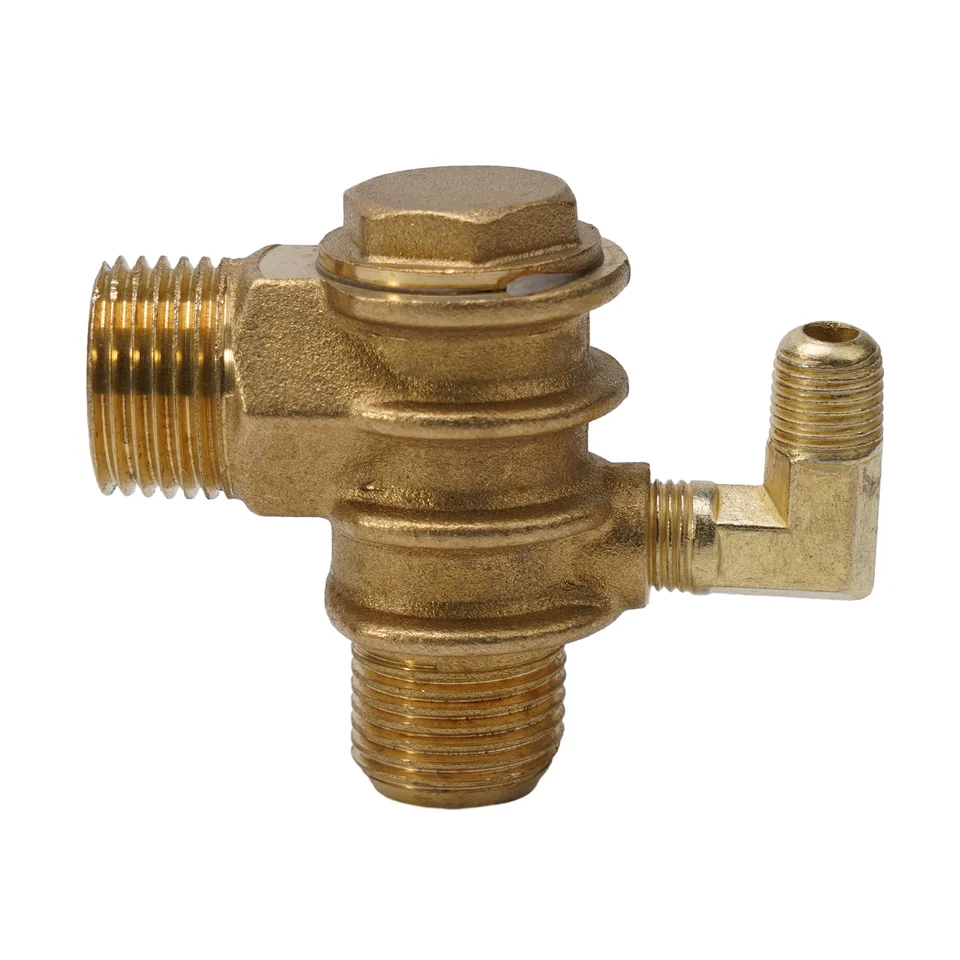 Valve Air Compressor-3 Port Brass Air Compressor Male Threaded Check - View #10