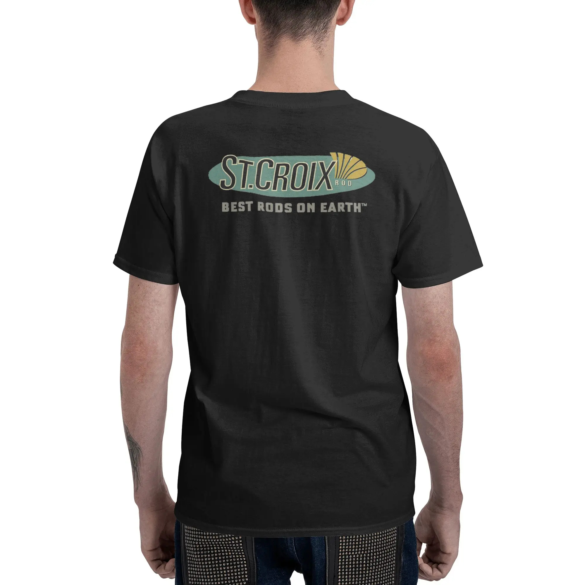 100 % Baumwolle Life Love St Croix Merch T-Shirt Herren Doppelseitiges T-Shirt Herren Rundhals-Sommershirts Tops S-6XL