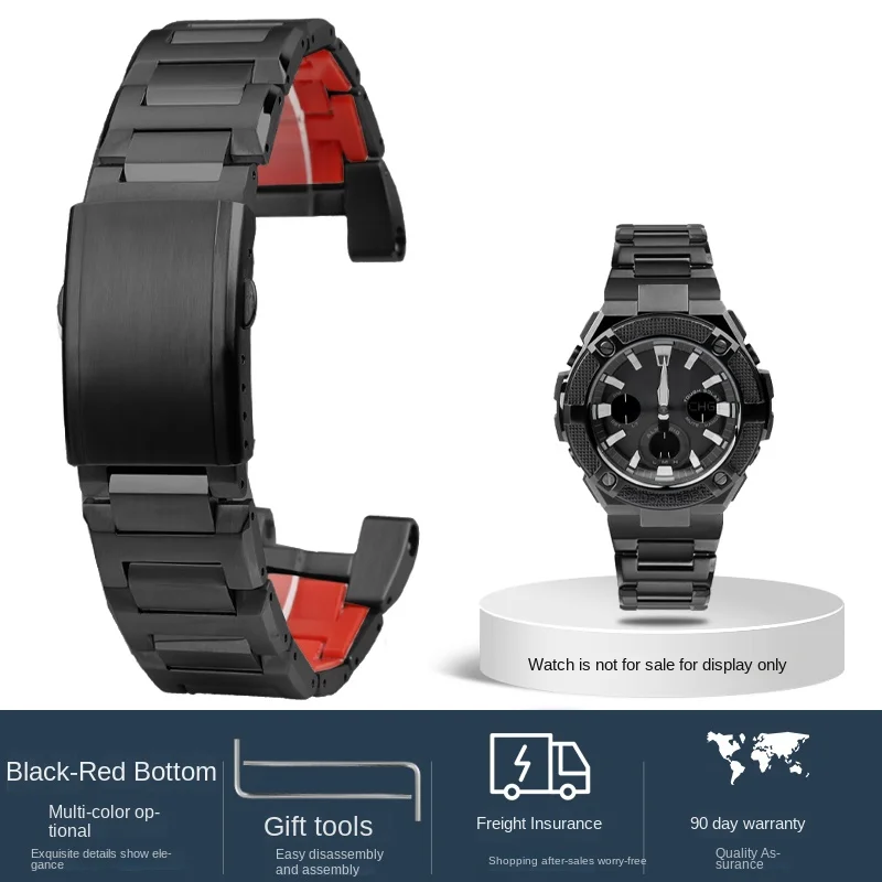thumbnail image 1 of Correa de metal de acero inoxidable para reloj Casio G-Shock GST-210 GST-W300 GST-400G GST-B100 S100D/S110D/W110, 1 of 5