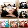 3D Printed Marilyn Monroe Bedding Set Duvet Cover Bedroom Comforter Cover Single Twin King ​Size Quilt Cover Home Textile 2/3PCS 1