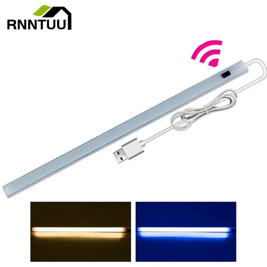 LED Strip Light 5V USB LED Strip Desk Lamp Hand Sweep Switch Motion Sensor Lamp Table Children Study Room Under Cabinet Kitchen Lights