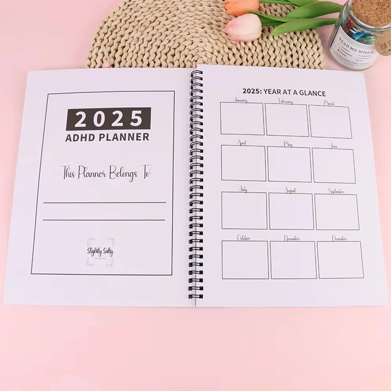 2025 Funny ADHD Planner For Adults:12 Month Family Calendar 2025, Personalized Family Monthly Calendar Planner 6