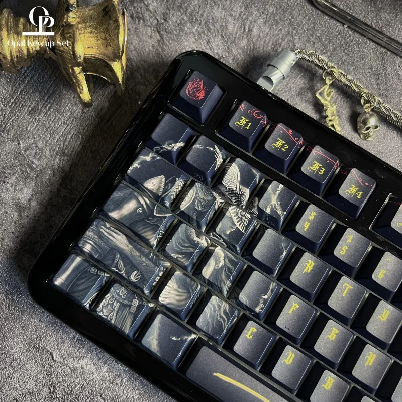 Malenia 캐릭터 키캡 열 승화 Pc 투명 체리 하이 게임 테마 사용자 정의 기계식 키보드 키캡