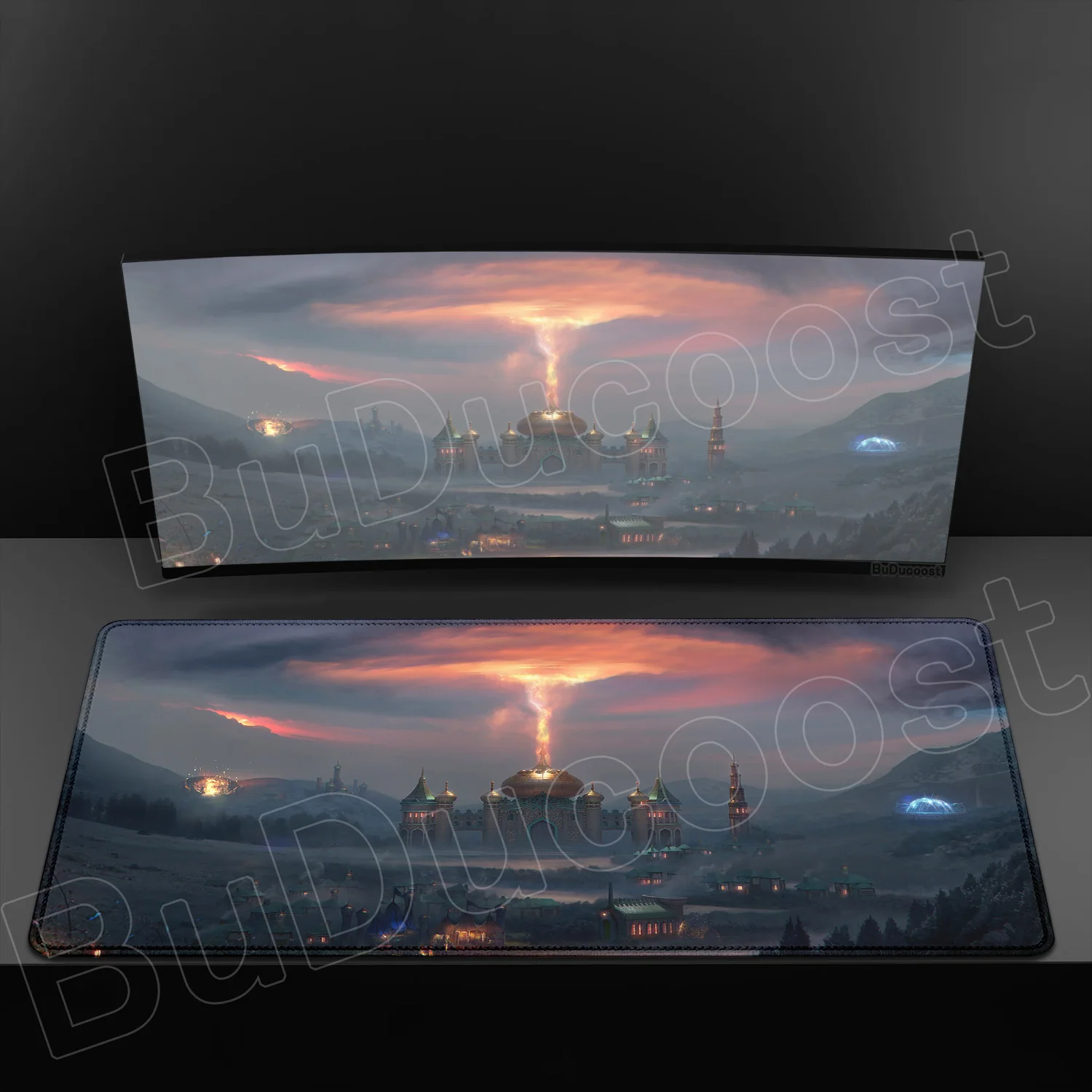 Heroes of Might and Magic Medieval Game Desk Mat - HD Print XXL Non-Slip Mouse Pad