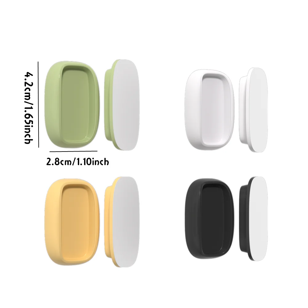 Magnetic Wall-Mounted Remote Control Holders - No Drilling Required, Strong Magnetic Fasteners (4-Pack)