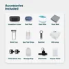 2 Person Inflatable Hot Tub, Oval Portable Blow Up Hottub, LED Light, Outdoor Spa with 100 Bubble Jets, Bathtubs 5