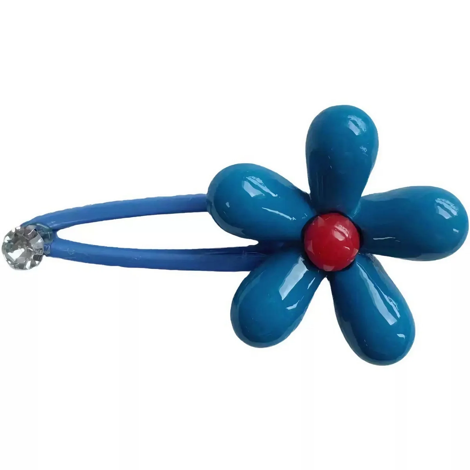 1PC  Blue Flower Hair Accessories Set, Cute Flower Hair Clips and Bands, Sweet Hair Decor for Girls