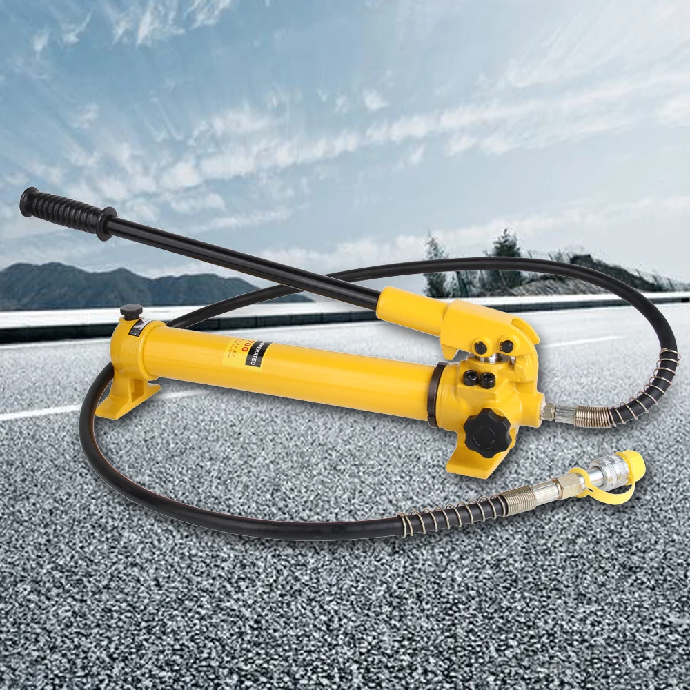 CP-700 Hydraulic Manual Pump, 10000PSI Lightweight Hydraulic Hand Pump for 10 Ton Hydraulic Ram Cylinders 3