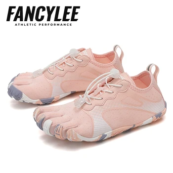 FANCYLEE Women Professional Five-Finger Barefoot Shoes Zero-Drop Bionic Minimalist Gym Deadlift Squat Training Sneakers 36-41 1