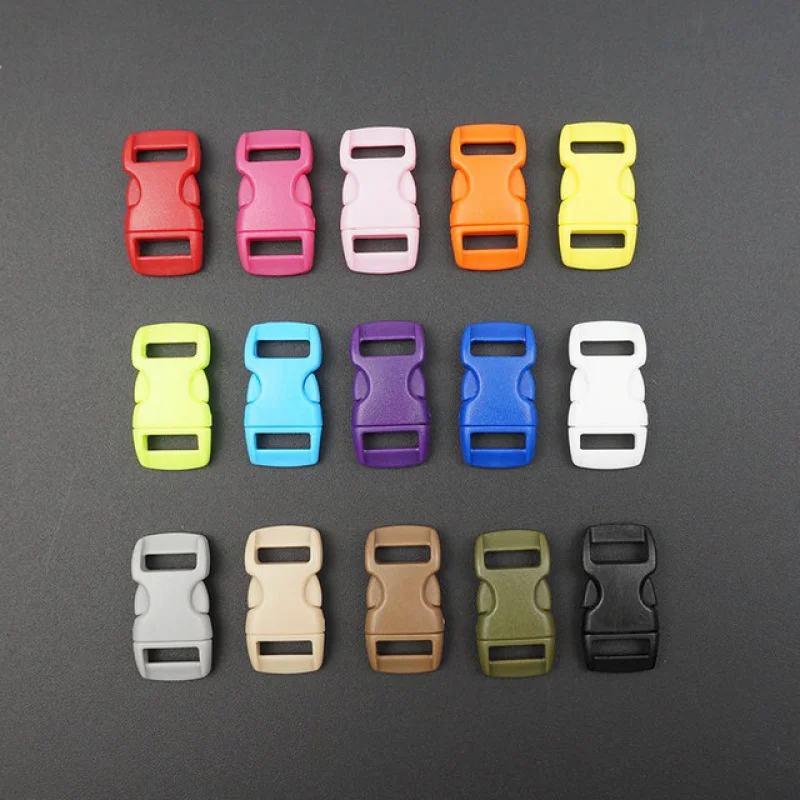 20/50Pcs 15/20/25/30mm Color Plastic Release Buckles Webbing Belt Buckle  for Backpack Strap Adjust Snap Clasp Hook Accessories