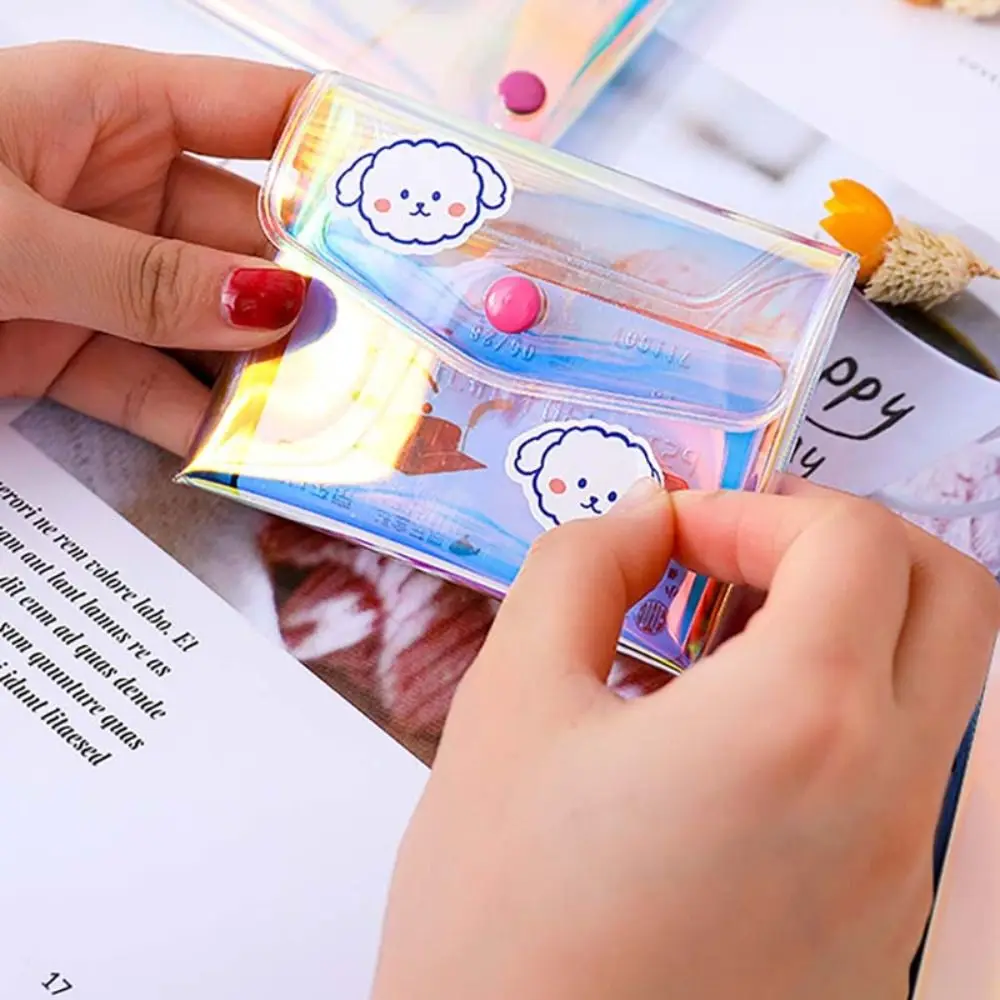 Tragbare transparente Taschenbrieftasche, multifunktionale wasserdichte Aufbewahrungstasche, PVC-Kreditkartenhalter für Männer und Frauen – Detail 5