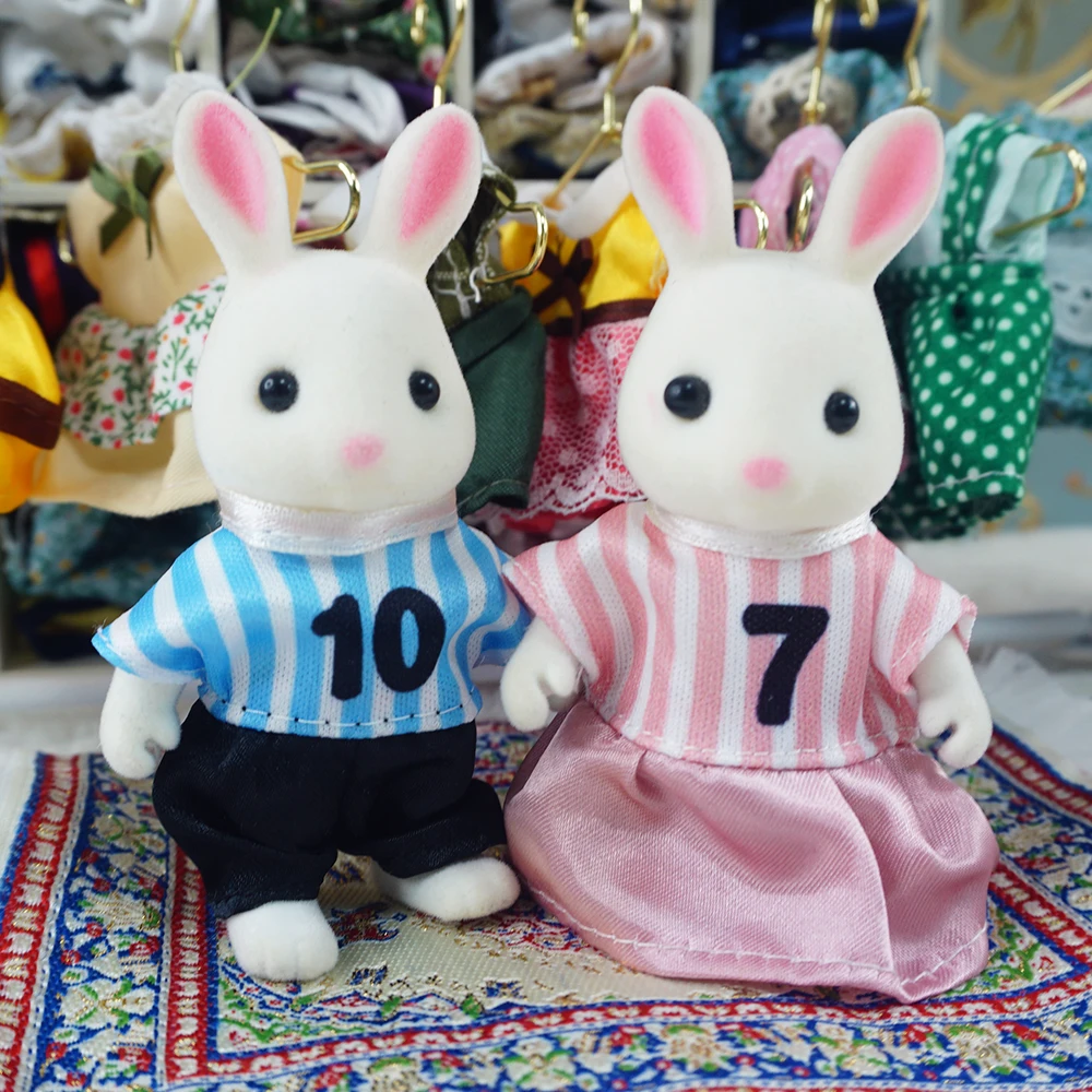 Doll Clothes Dress Dollhouse Accessories 1:12 Forest Animal Family Clothes Fashion Daily Wear