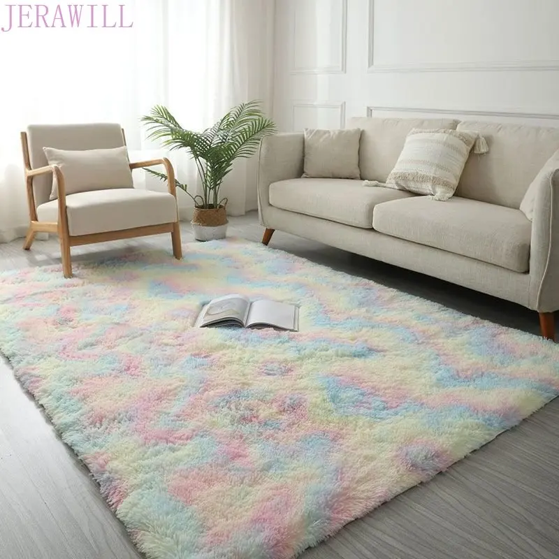 

Soft Carpet Living Room Fluffy Children's Carpet Shaggy Living Room Non-slip Carpet Modern Home Decor