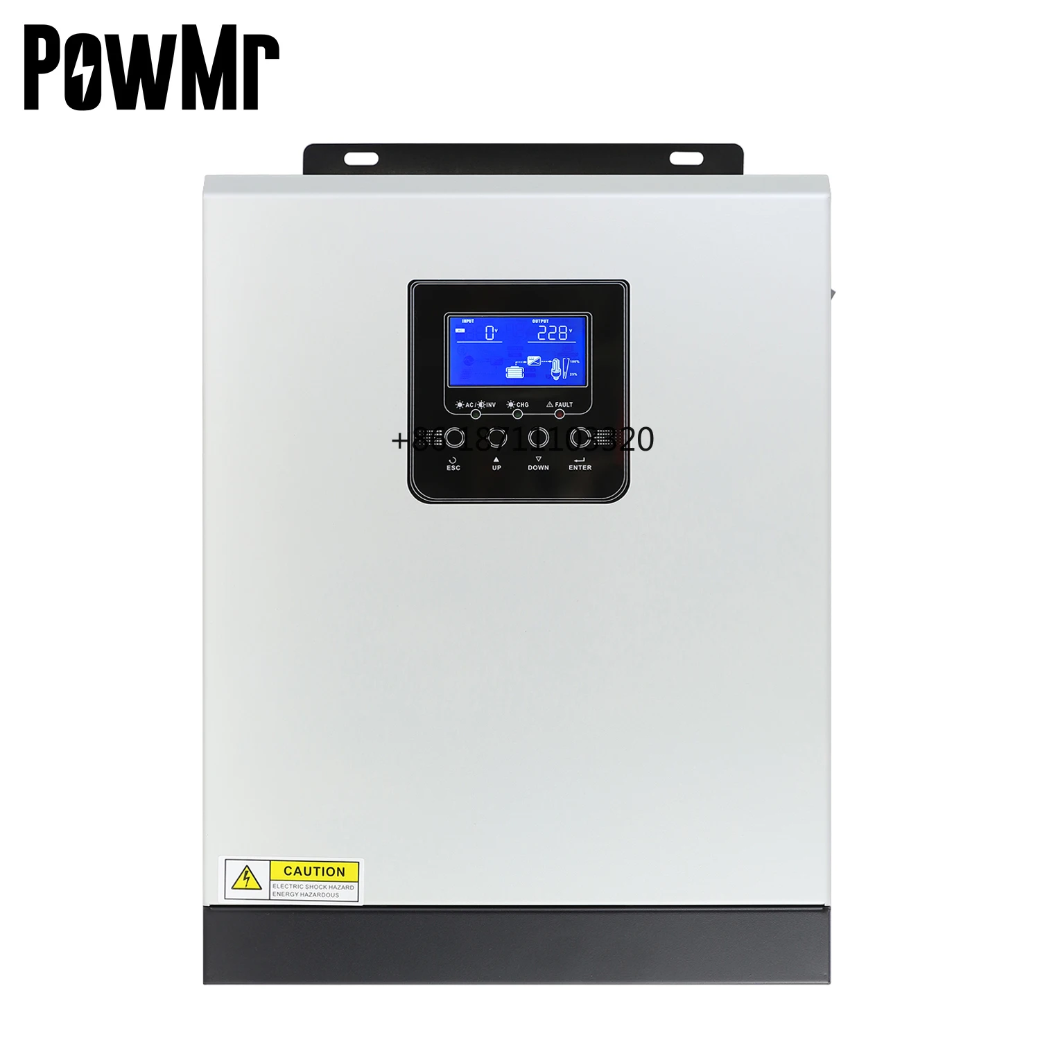Powmr 3Kva 2.4Kw 24V Dc 220V Uscita Ac Inverter Solare Ibrido A Onda Sinusoidale Pura Con Inverter Solare Mppt 50A