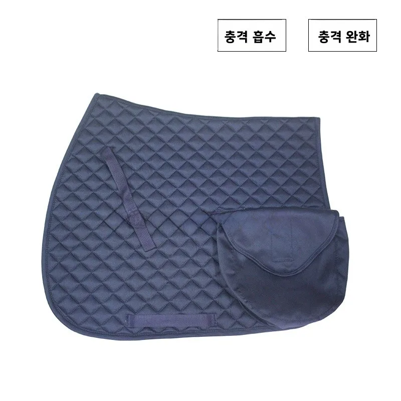 순면 승마 안장 패드 (포켓 포함) 통기성 땀 흡수 내마모성 승마용품 보관 솔루션