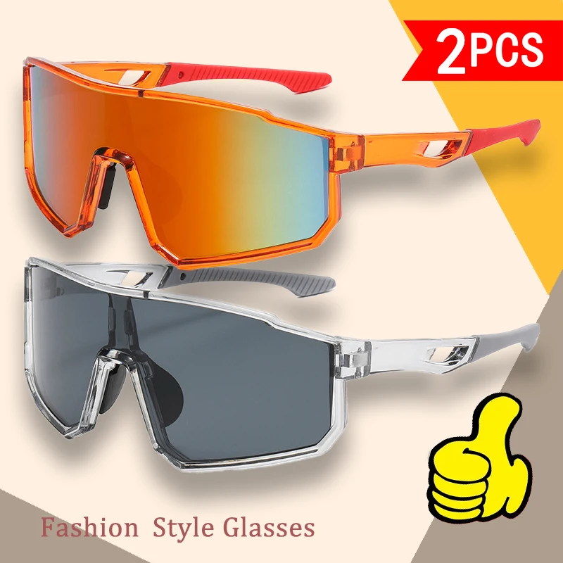 2er-Pack, modische neue Outdoor-Sport-Sonnenbrillen